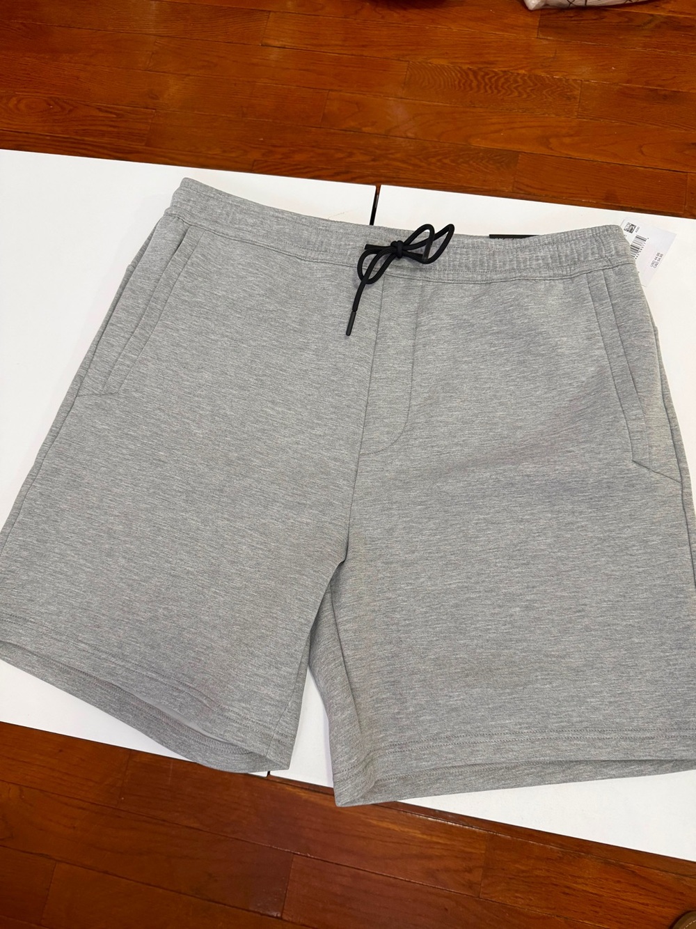 American Eagle Outfitters Light Gray Knit Drawstring Athletic Shorts